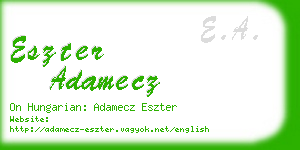eszter adamecz business card